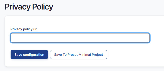 privacy policy