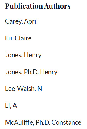 Publication Authors