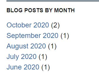 Blog Posts by Month