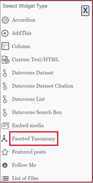 Faceted Taxonomy