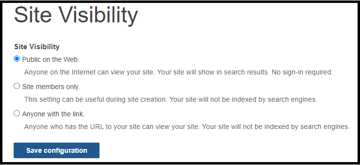 openscholar_site_visibility
