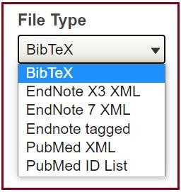 Pub Import File Types