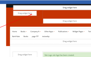 Moving Site Logo from widget panel to header region