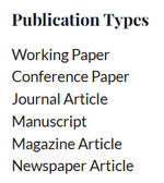 Publication Types