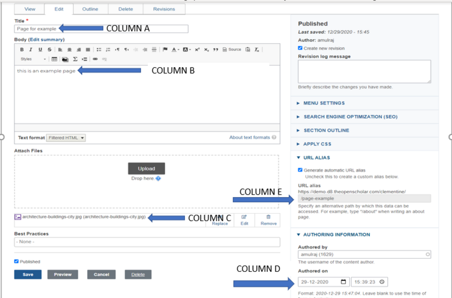 Importing Pages | OpenScholar Documentation
